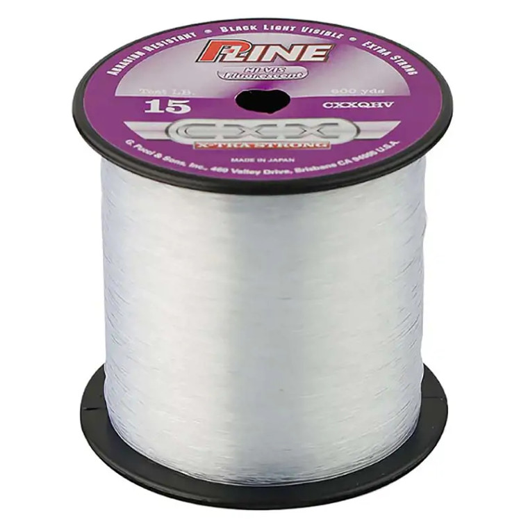 P-Line - Cxx X-tra Strong Line - Clear Fluo Hi-vis 600yd 12lb - CXXQHV-12