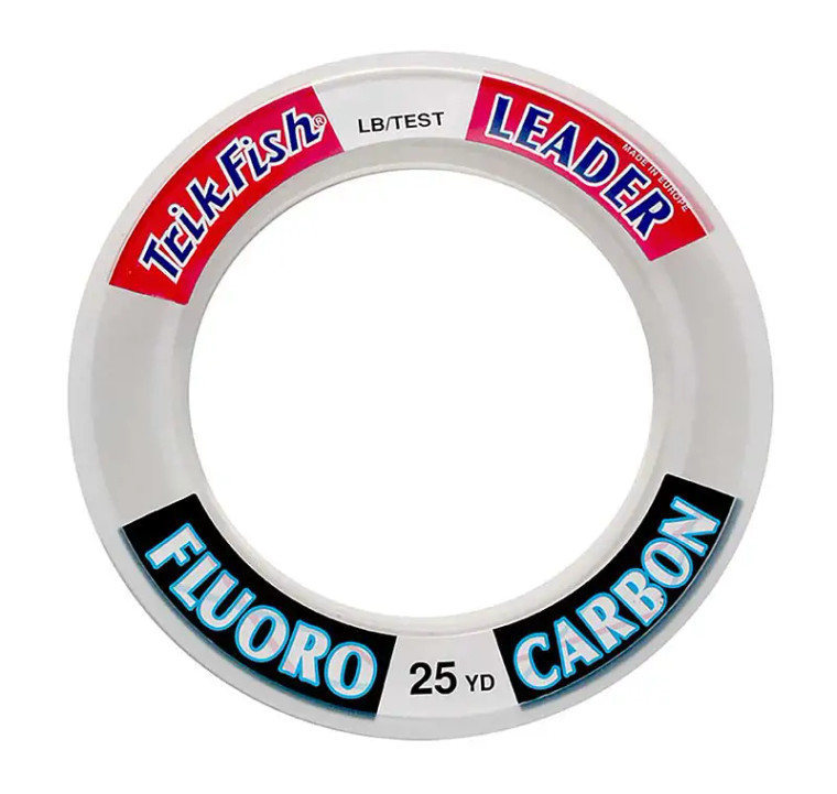 Trik Fish - Wrist Spool Fluoro Leader - Clear 20# 25yd -