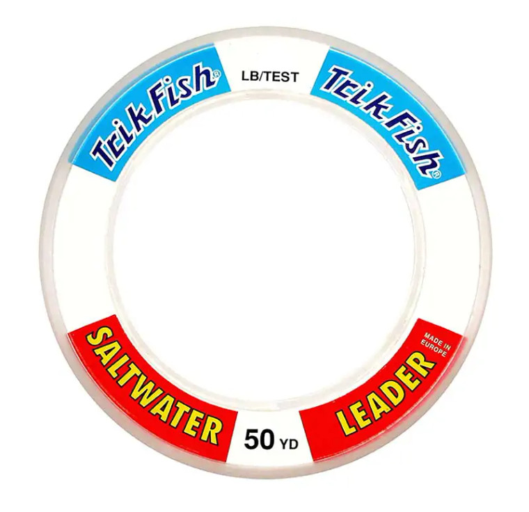 Trik Fish - Wrist Spool Mono Leader - Clear 25# 50yd -