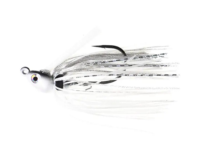 Boogerman - Compact Swim Jig - 1/4oz Pearl Ghost Shiner -