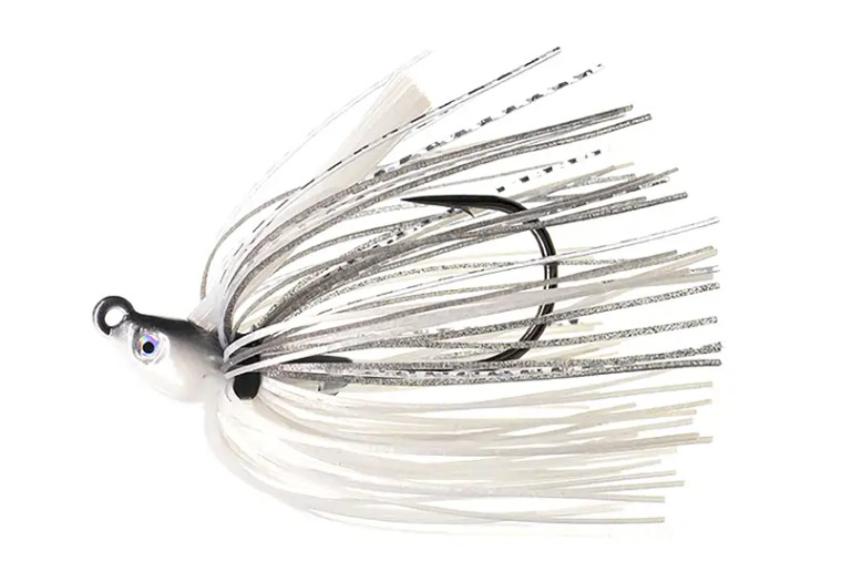 Dirty Jigs - No-jack Swim Jig - 3/8oz Pearl Ghost Shiner -