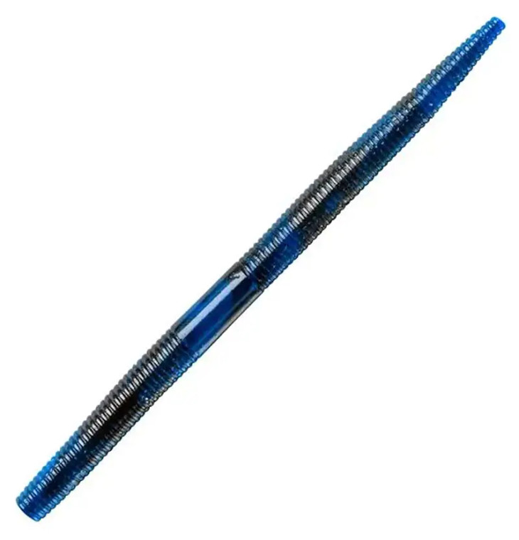 Booyah - Dinger Worm - 5in 8pk Black Blue Swirl -