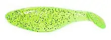 Mister Twister - Sassy Shad - 2.5in 10pk Chat/slv Flk - 25SA10-10S