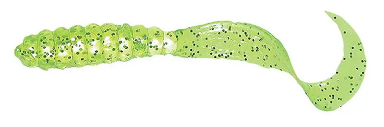 Mister Twister - Meeny Tail - 3in 20pk Chart/silv Flk - TSF20-10S Mister Twister - Meeny Tail - 3in 20pk Chart/silv Flk - TSF20-10S