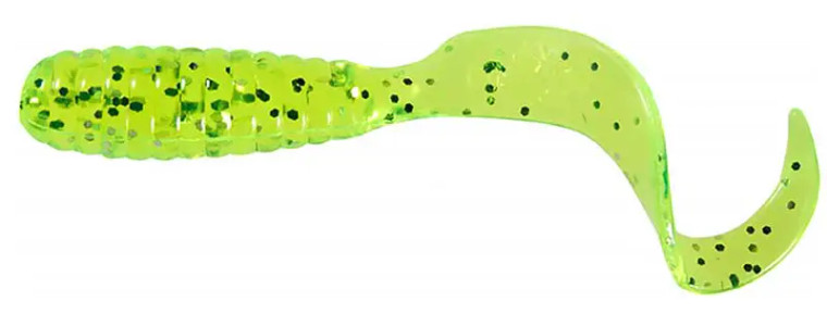 Mister Twister - Teenie Curltail - 2in 20pk Chart/silv Flk - TTSF20-10S