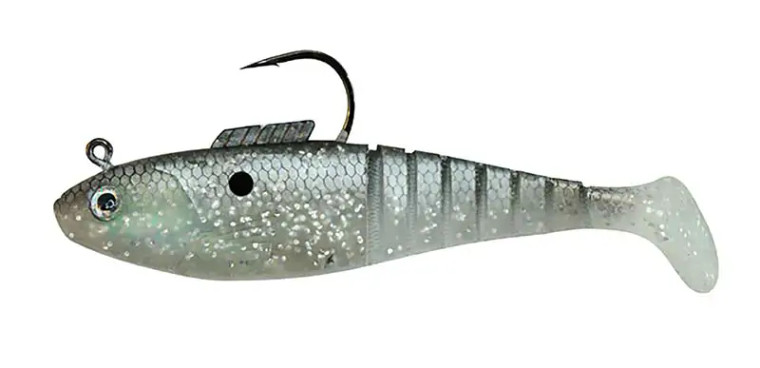 Vudu - Shad - 4in 3/8oz 3pk Silv Mullet - E-VSH40-38-03