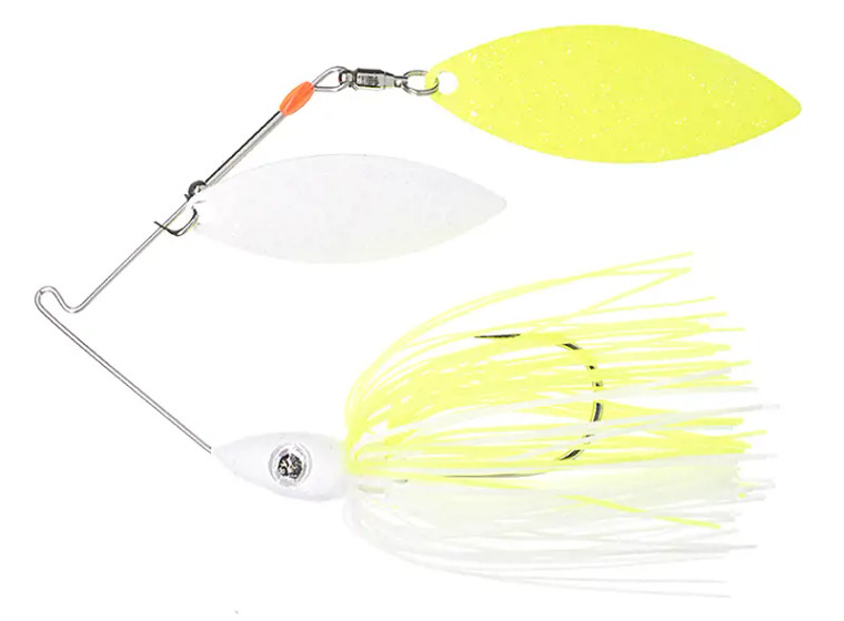 Boogerman - Pulsator Metal Flake Spinnerbait - 1/2oz White Chart -