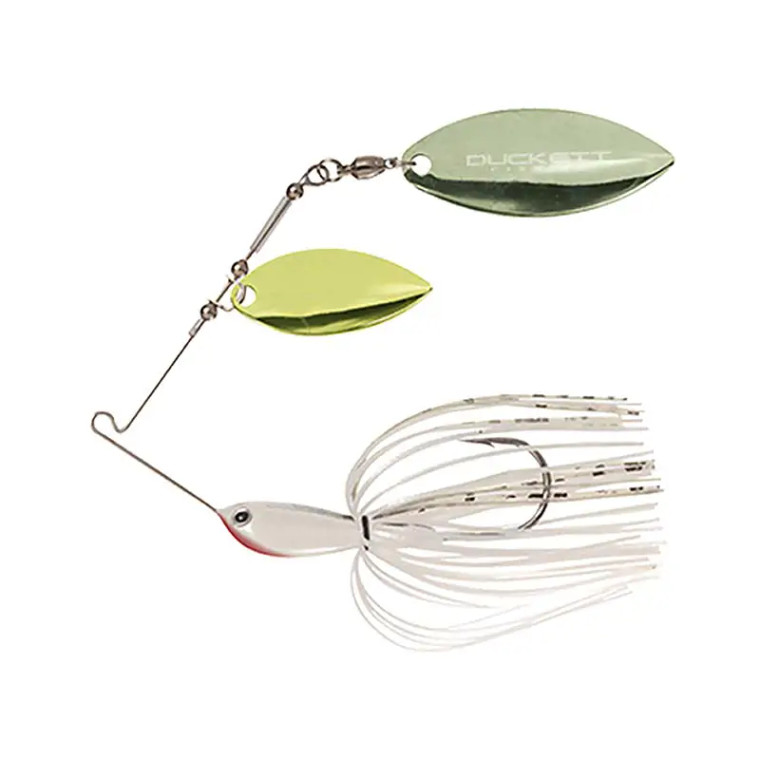 Duckett - Water Slash Spinnerbait - 1/2oz Dbl Wil Spc White - MXWSDW1/2 SW