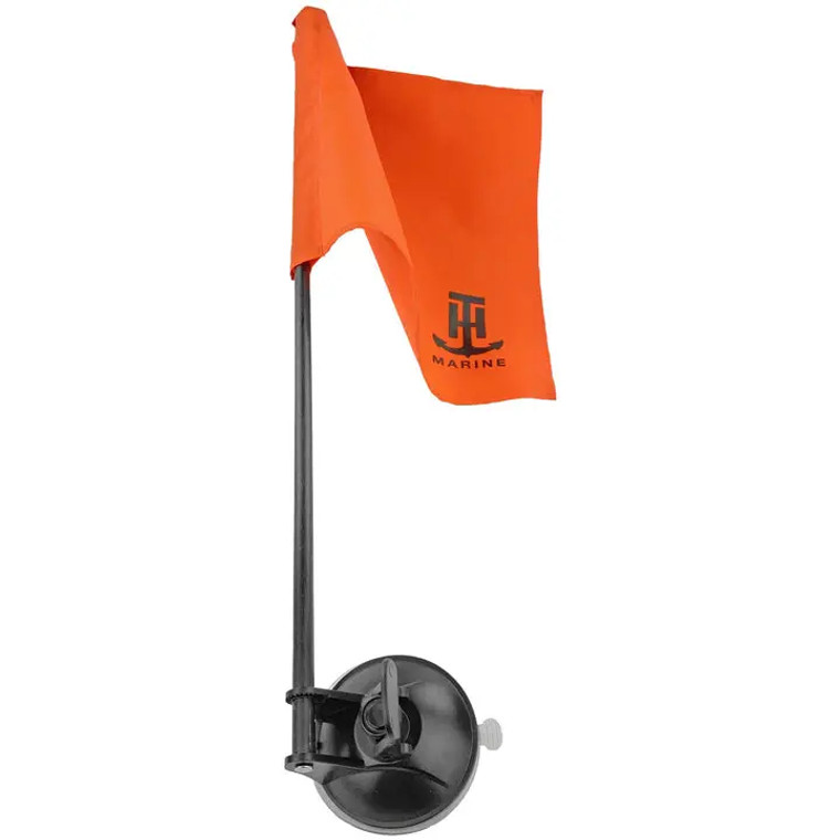 Boater Essentials Skier Down Flag w/Locking Suction Cup - Folding