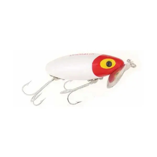 Arbogast 1/4oz Jitterbug - White Red Head