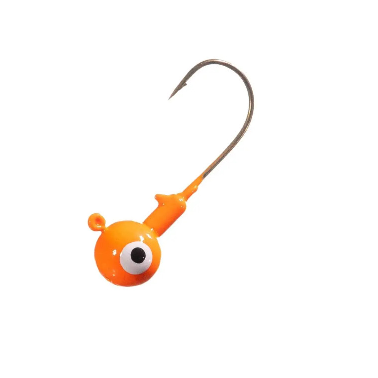 Arkie Double Eye Painted Jig Heads 100pk 1/8oz - #10 - Orange