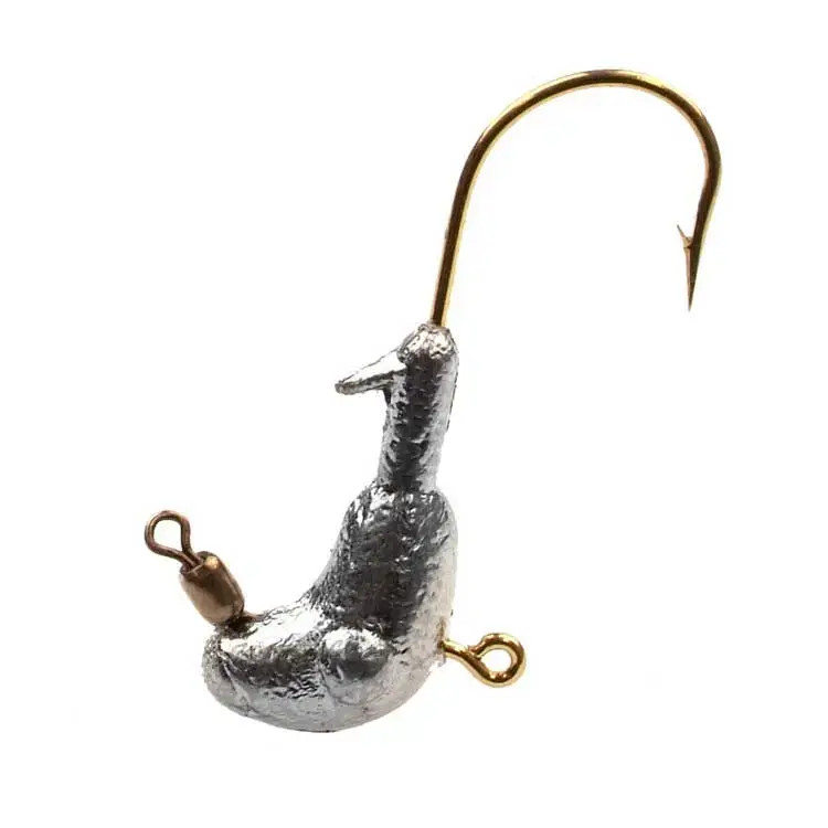 B and B Baits - 1/16 oz Horse Head Crappie Jig - White/White/White