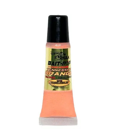 Bait Pop Tennessee Orange - LIVE SONAR INTENSIFIER Scented Sparklscales .5oz Tube Hang Tab