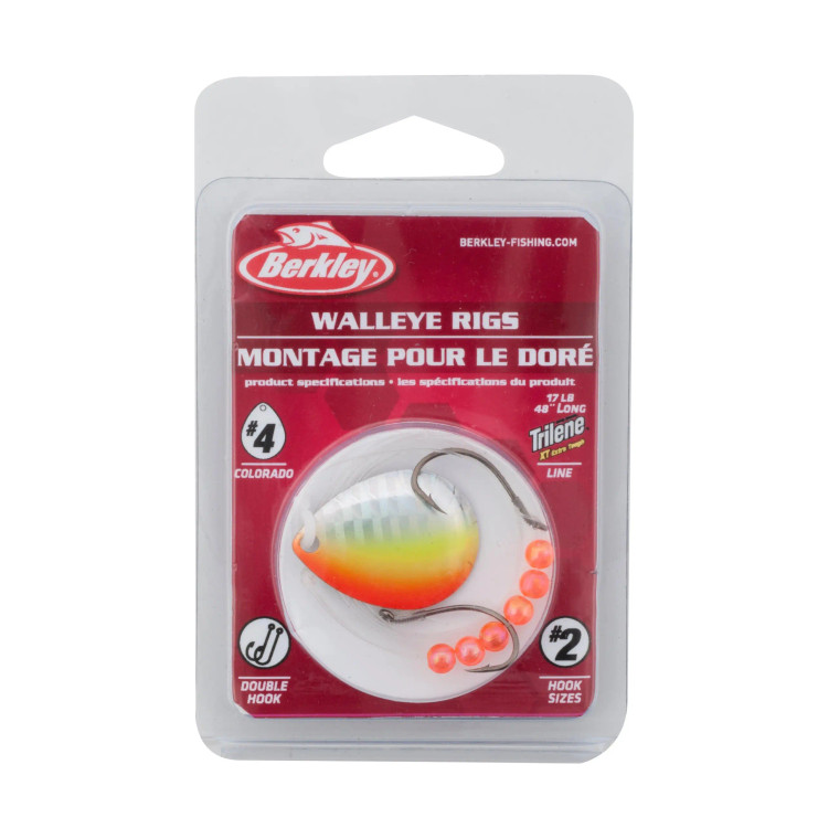 Berkley Walleye Rig Colorado sz4 - Orange Chartreuse
