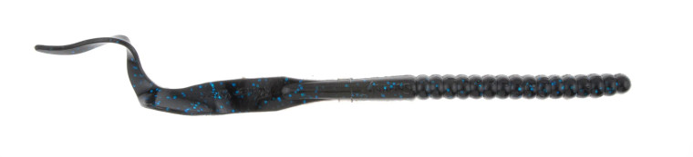 Berkley 10" Power Worm 8/pkg - Black Blue Fleck