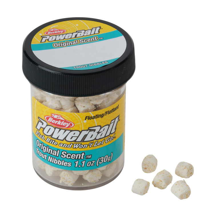 Berkley Trout Nibbles - Marshmallow White