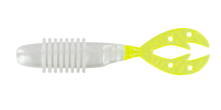 Big Bite Baits 2.5" Kamikaze Swimon 6pk - Pearl/Chart Tail