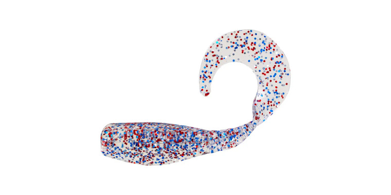 Big Bite Baits 2" Curly Tail Crappie Minnr 10pk - Firecracker