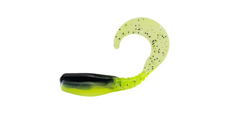 Big Bite Baits 2" Curly Tail Crappie Minnr 10pk - Chartreuse Shad