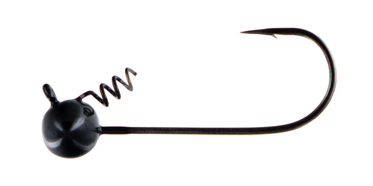 Big Bite Baits 3/8oz Football Shaky Head 4pk - Green Pumpkin