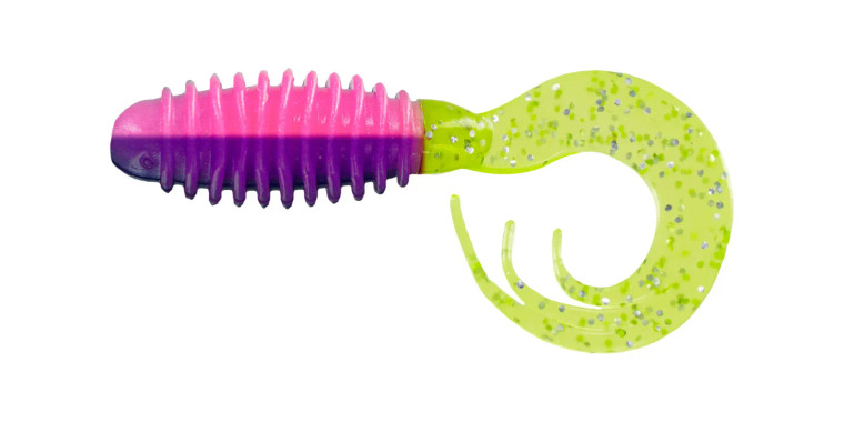 Big Bite Baits 2" Ring Triple Tip Grub 10pk - Popsicle