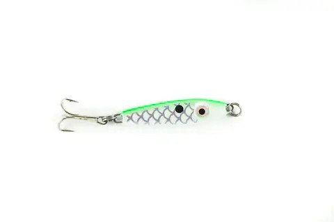 Bink's Pro Series 3/8oz Spoon - White/Fluorescent Green Back