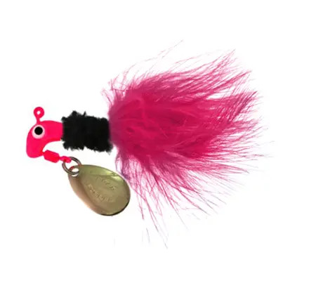 Blakemore Original Marabou Road Runner 1/8oz 12/card - Pink/Black/Pink