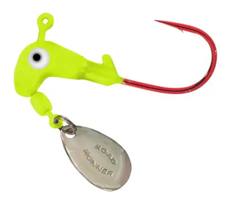 Blakemore Road Runner Collar Bleeding Hook 1/8oz 4/pk - Chartreuse