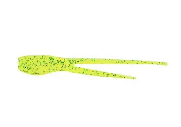Bobby Garland 2" Split Tail 15pk - Chartreuse Green