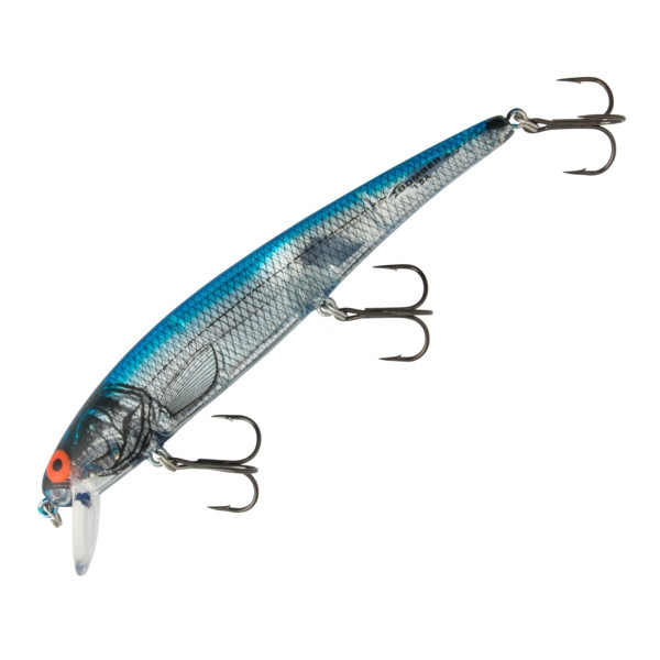 Bomber Long A 4-1/2" - Silver Flash Blue Back