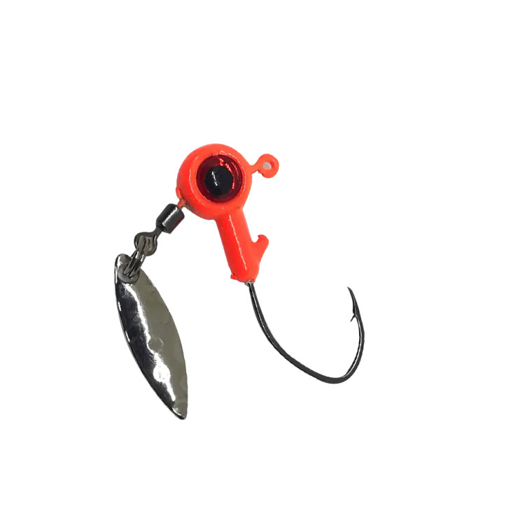 Bonehead BX Bladed Jig Heads 1/16oz Orange 4pk