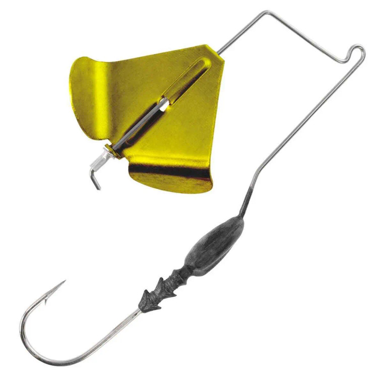 Buckeye G-BUZZ BAIT 3/8 OZ. / LEAD W/ GOLD BLADE