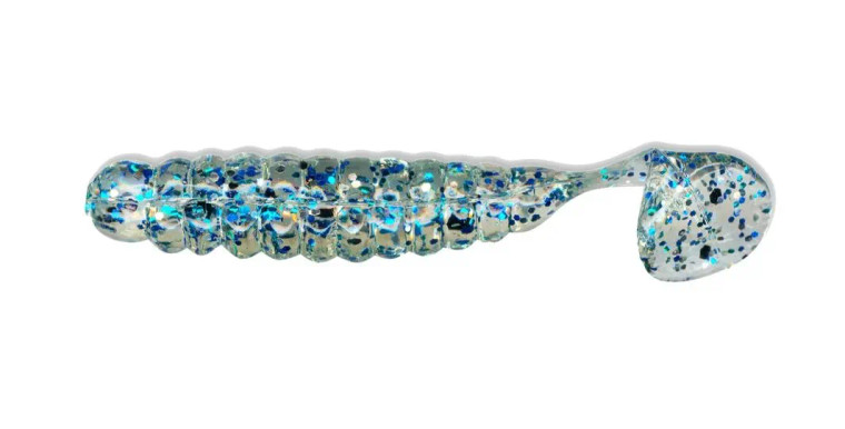 Charlie Brewers 1.5" Crappie/Panfish Slider Grubs 18/pk - Blue Gill