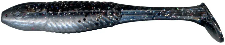 Charlie Brewers Slider 3.5" Shad 8/pk - Shad Multi Glitter