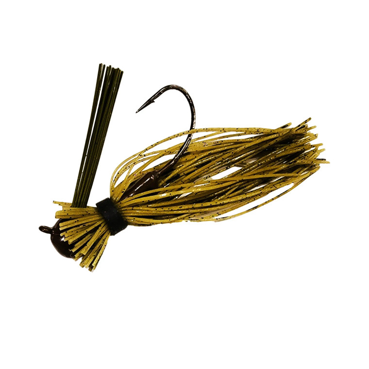 Chompers Eraser Finesse Jig 5/16 oz - 2 pack - Green Pumpkin