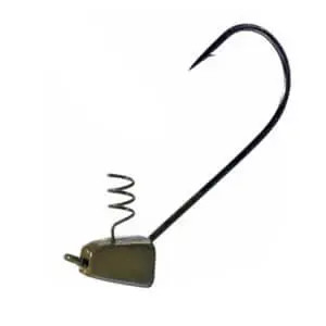 Chompers Pro Model Shaky Jighead Green Pumpkin 1/4 oz- 5 pack