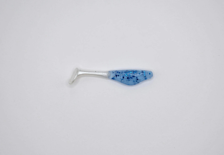 Crappie Slammers 10ct Paddle Shad - Toothpaste Pearl