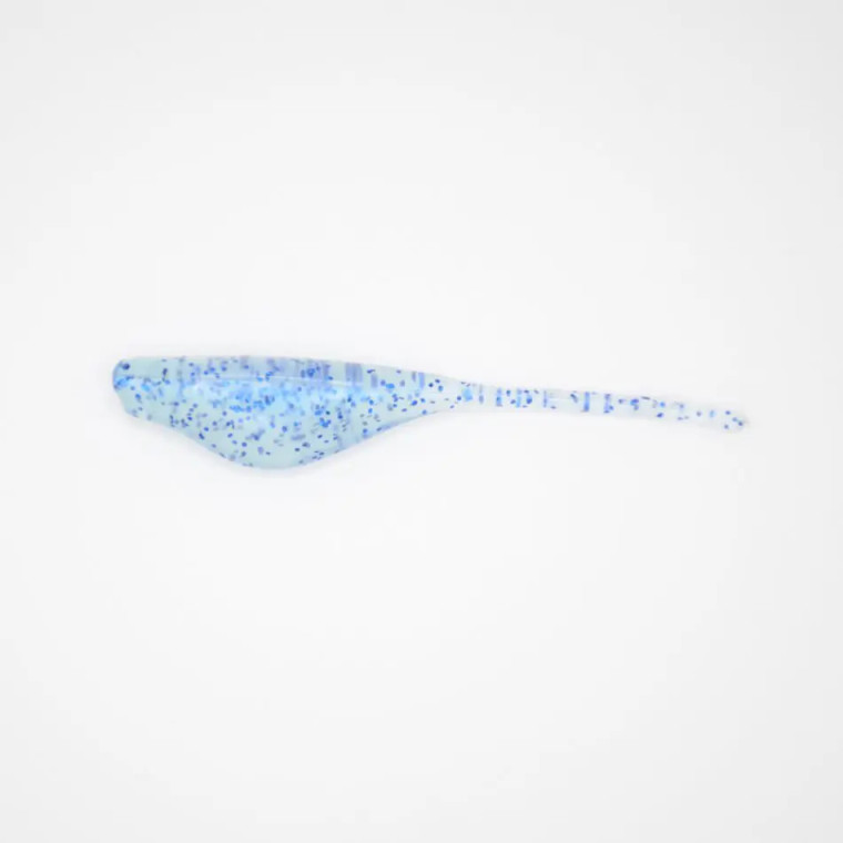 Crappie Slammers 12ct Straight Shad - Sapphire Ghost