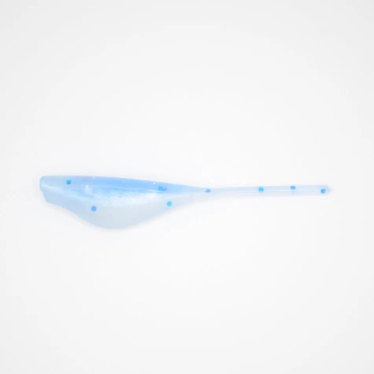 Crappie Slammers 12ct Straight Shad - Toothpaste Pearl