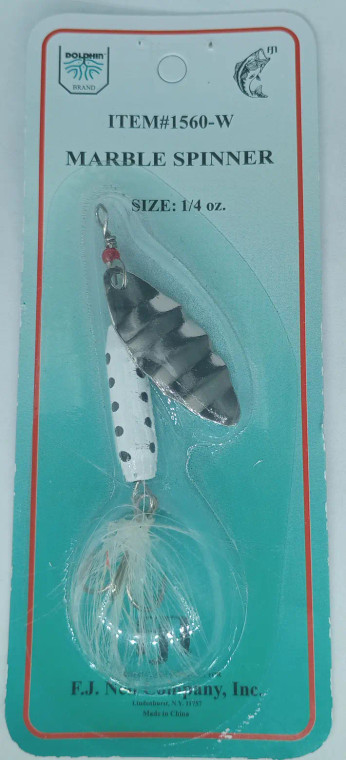 Import Abu Spinner 1/4oz - White