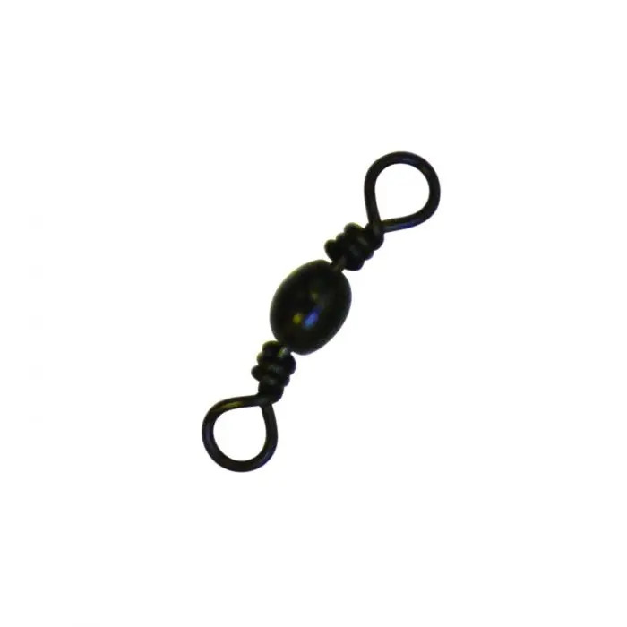 Eagle Claw Black Barrel Swivel sz3/0 12pk