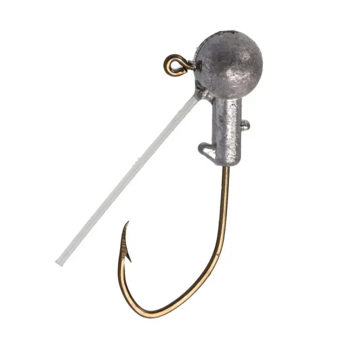 Eagle Claw Pro-V Weedless Jighead 1/16oz 6pk - Plain Lead