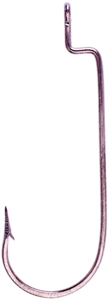 Eagle Claw - Laser Sharp Round Bend Worm Hook Platinum Black sz2/0
