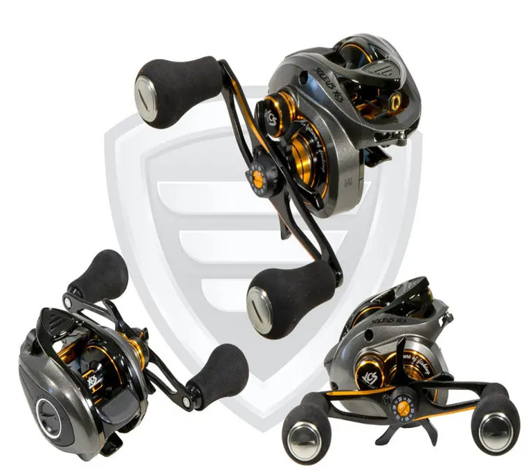 Favorite Soleus XCS casting reel, Gun Metal XCS 8.1:1 (right)