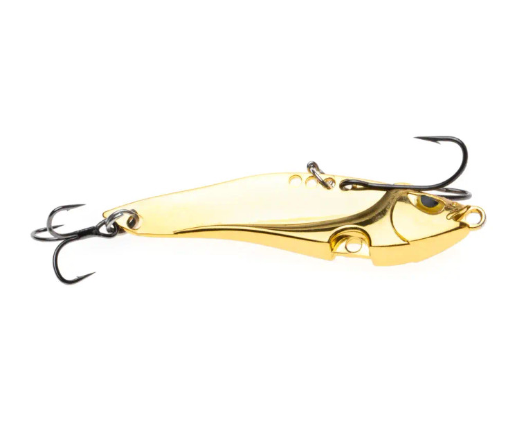 Freedom Bladebait 1/2oz - #4 VMC Double Hook & #4 VMC Treble - Chrome Gold