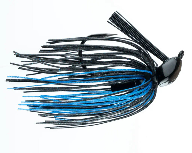 Freedom FT Structure Jig 1/2oz - 5/0 VMC Flat Eye Hook - Black Blue