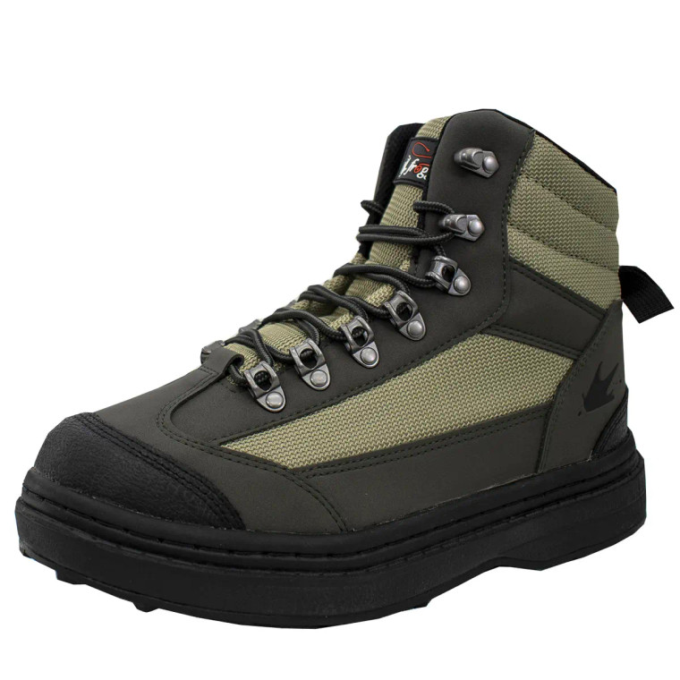 Frogg Toggs - Men's Hellbender Wading Shoe - Cleated | Green / Silver / Black | Size 11