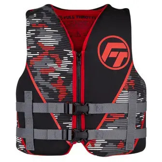 Full Throttle - Absolute Outdoor Rapid-Dry PFD, Red - size Youth