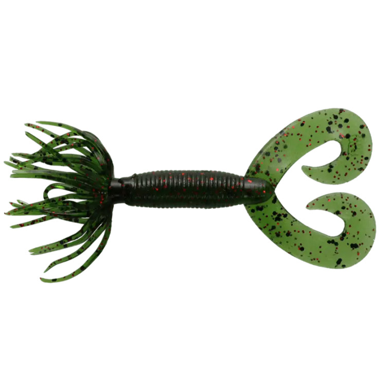 Yamamoto 2.5" Double Hula Grub 10pk - Watermelon Red