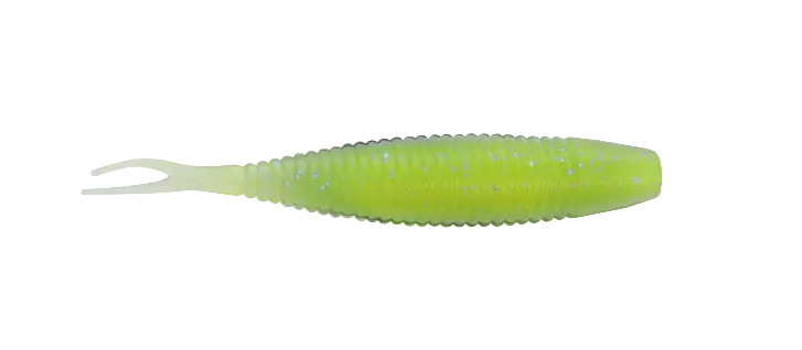 Yamamoto 3" SCOPE SHAD / CHARTREUSE / ELECTRIC BLUE (10 PACK)